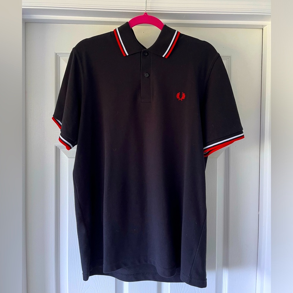 Fred Perry “Made in England” original twin tipped polo shirt. 44”